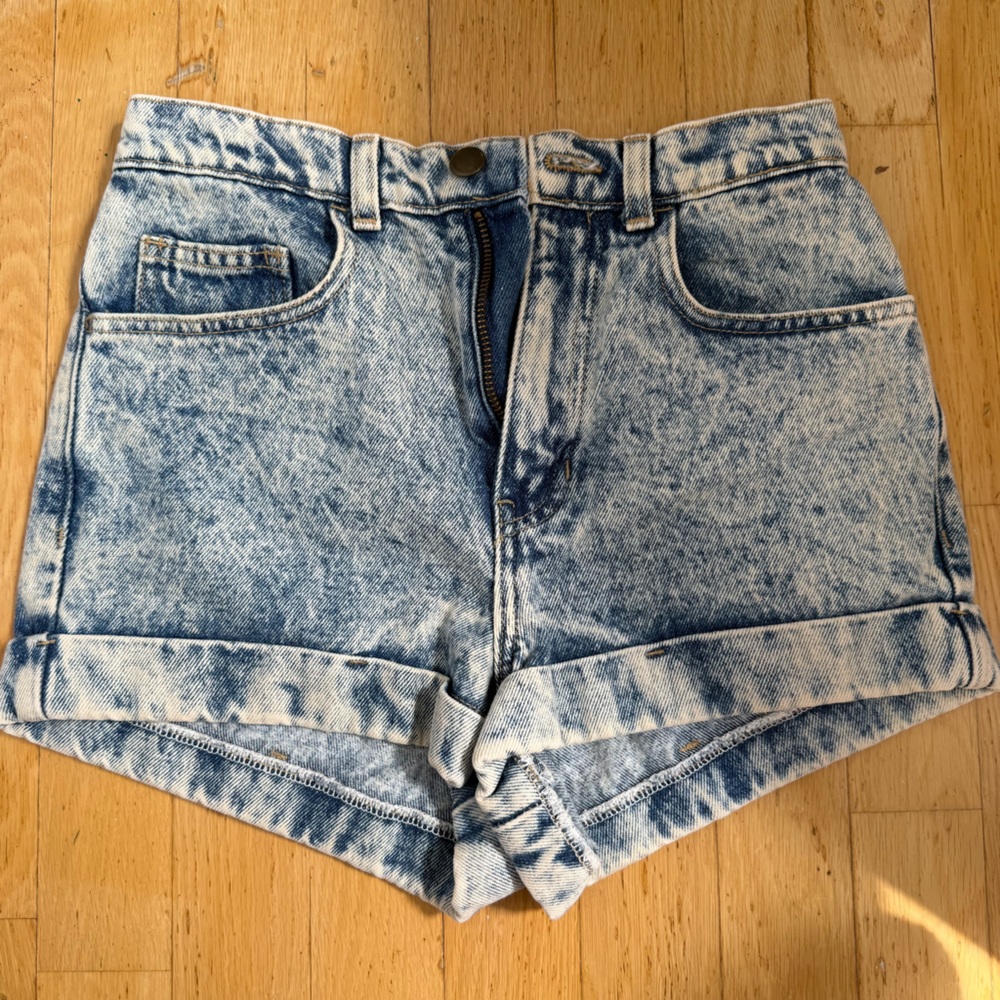 Vintage American Apparel acid wash Denim Jean Shorts